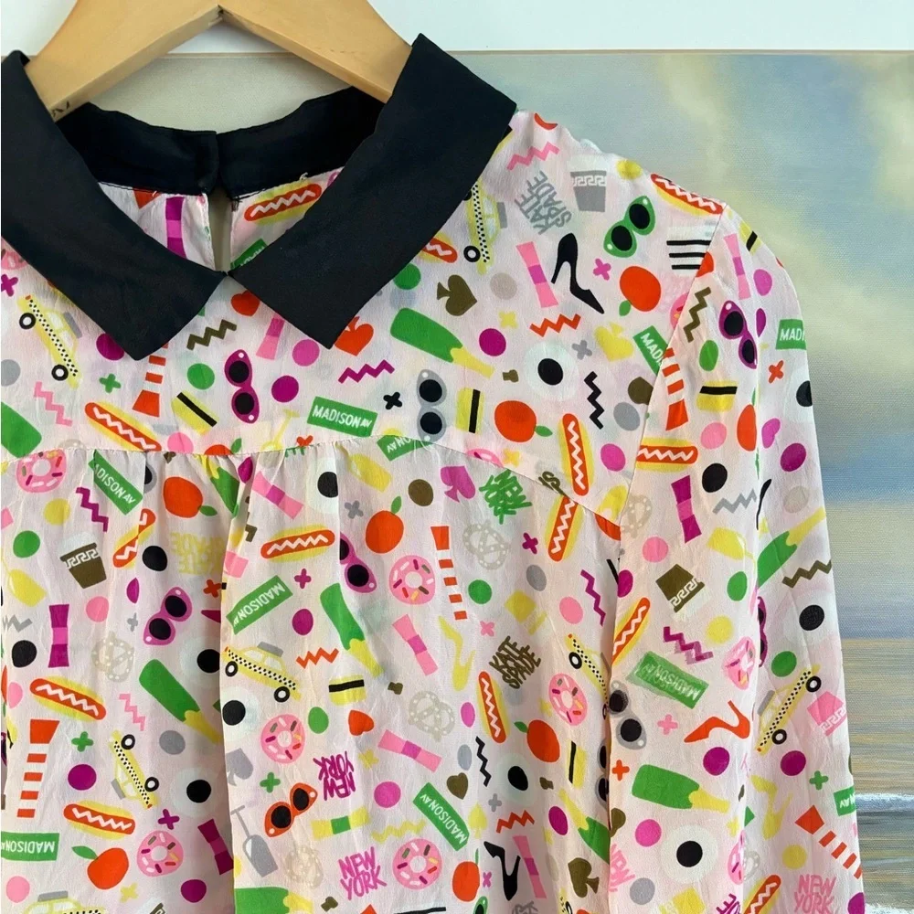 Kate Spade New York x Darcel Shelley NYC Silk Blouse - Picture 3 of 12